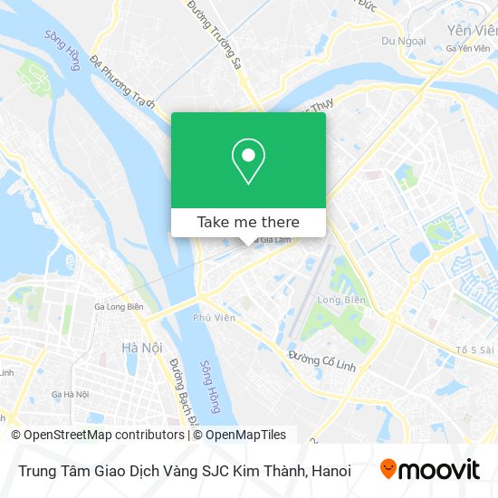 Trung Tâm Giao Dịch Vàng SJC Kim Thành map