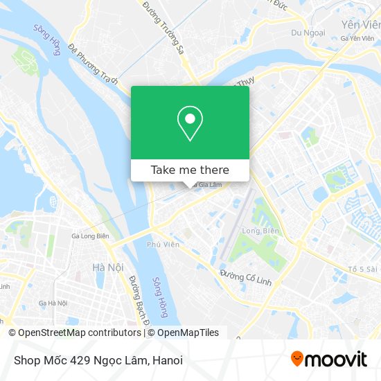 Shop Mốc 429 Ngọc Lâm map