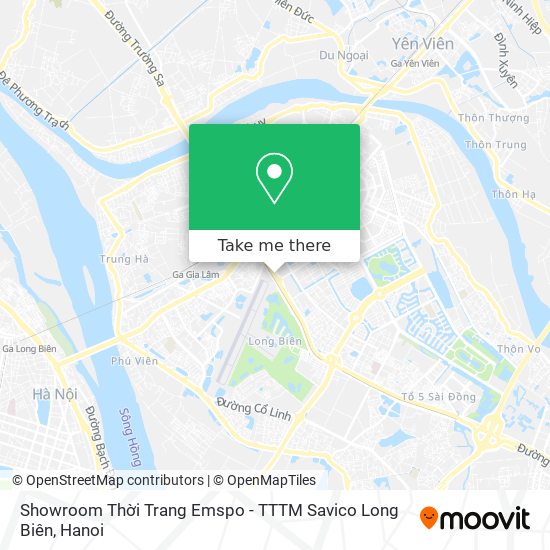 Showroom Thời Trang Emspo - TTTM Savico Long Biên map