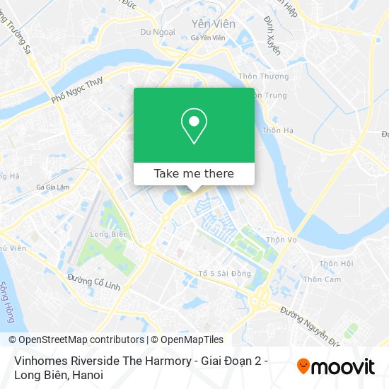 Vinhomes Riverside The Harmory - Giai Đoạn 2 - Long Biên map