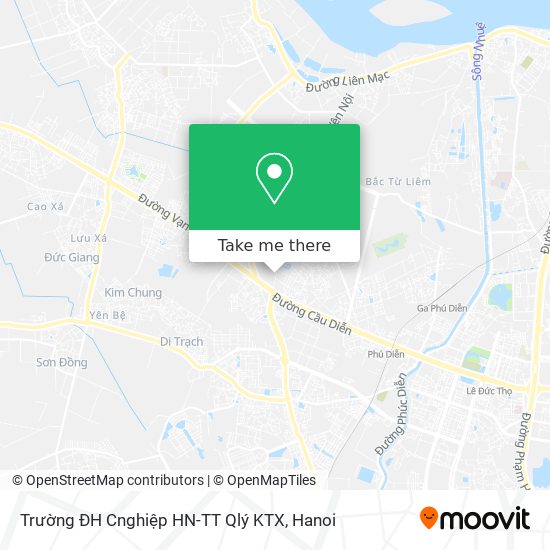 Trường ĐH Cnghiệp HN-TT Qlý KTX map