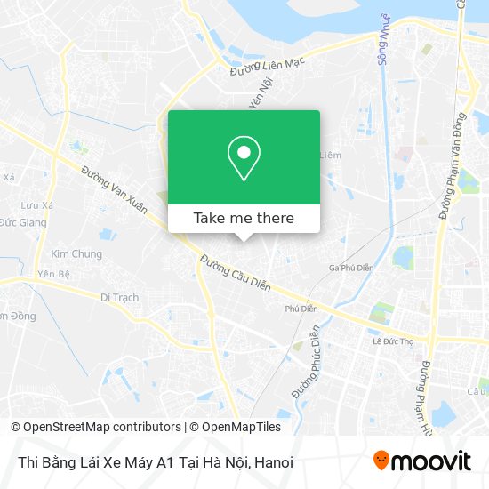 Thi Bằng Lái Xe Máy A1 Tại Hà Nội map