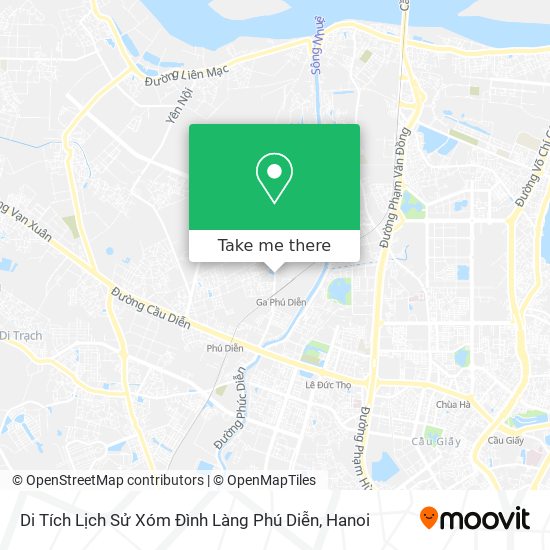 Di Tích Lịch Sử Xóm Đình Làng Phú Diễn map