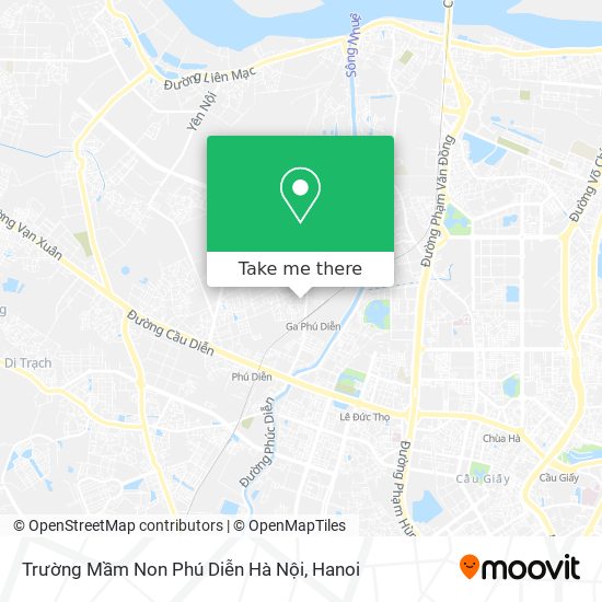 Trường Mầm Non Phú Diễn Hà Nội map