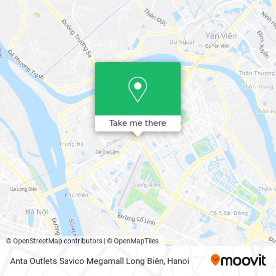 Anta Outlets Savico Megamall Long Biên map