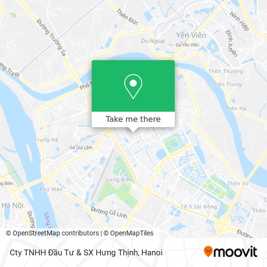Cty TNHH Đầu Tư & SX Hưng Thịnh map