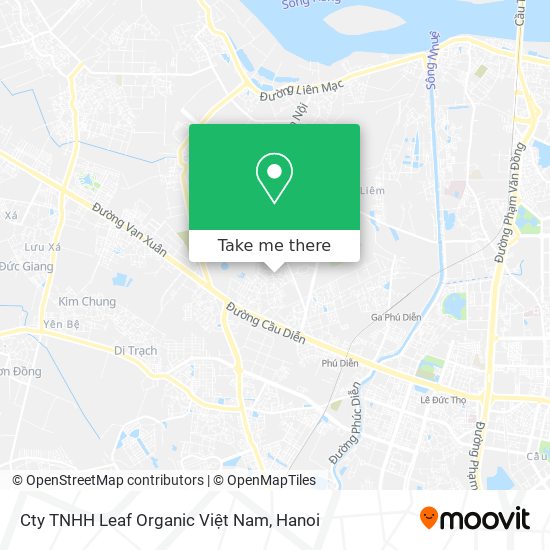 Cty TNHH Leaf Organic Việt Nam map