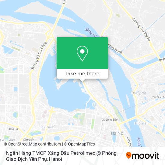 Ngân Hàng TMCP Xăng Dầu Petrolimex @ Phòng Giao Dịch Yên Phụ map