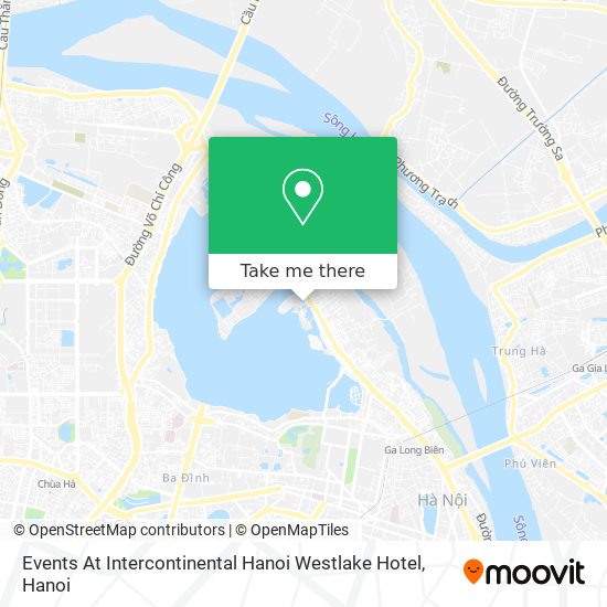 Events At Intercontinental Hanoi Westlake Hotel map