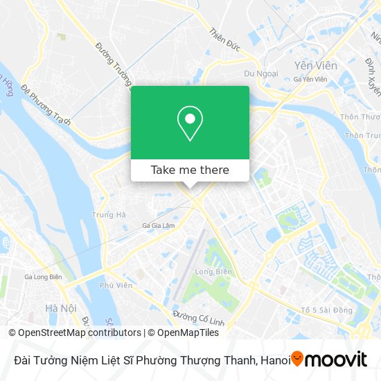 Đài Tưởng Niệm Liệt Sĩ Phường Thượng Thanh map