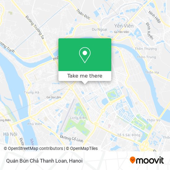 Quán Bún Chả Thanh Loan map