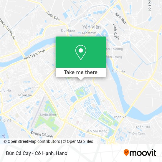 Bún Cá Cay - Cô Hạnh map