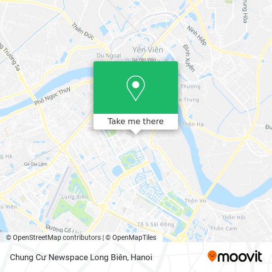 Chung Cư Newspace Long Biên map