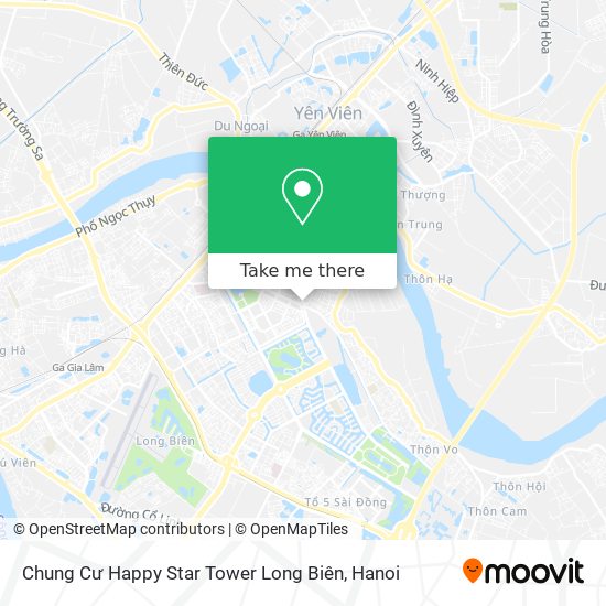 Chung Cư Happy Star Tower Long Biên map