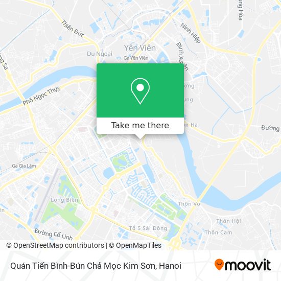 Quán Tiến Bình-Bún Chả Mọc Kim Sơn map