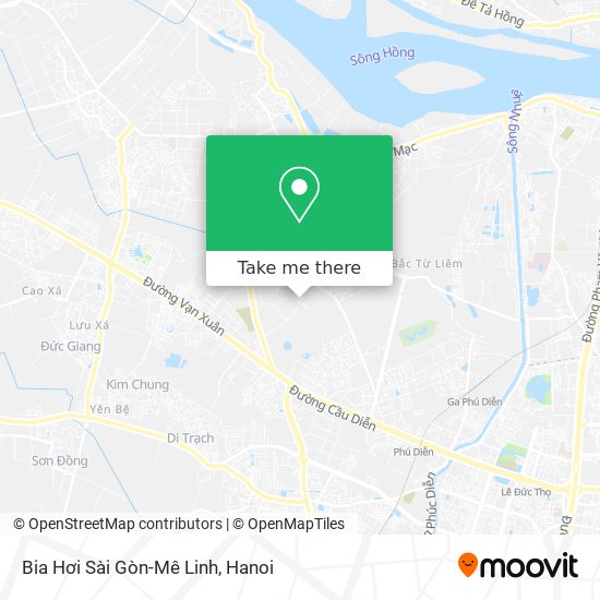 Bia Hơi Sài Gòn-Mê Linh map