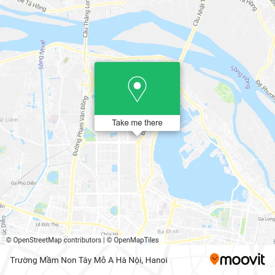Trường Mầm Non Tây Mỗ A Hà Nội map