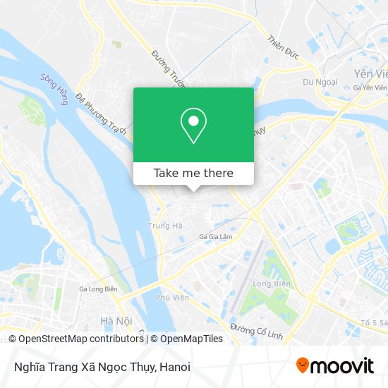 Nghĩa Trang Xã Ngọc Thụy map