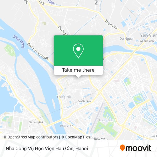 Nhà Công Vụ Học Viện Hậu Cần map