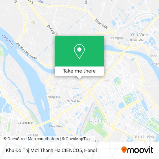 Khu Đô Thị Mới Thanh Hà CIENCO5 map