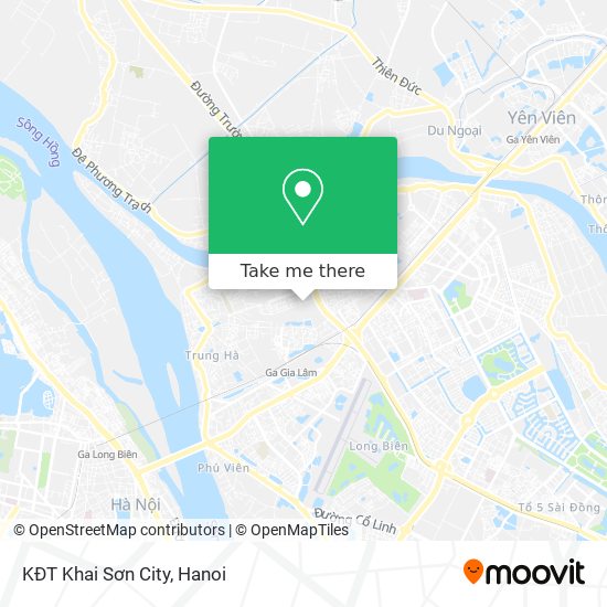 KĐT Khai Sơn City map