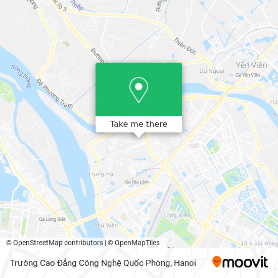 Trường Cao Đẳng Công Nghệ Quốc Phòng map