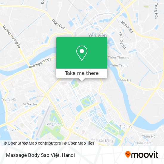 Massage Body Sao Việt map