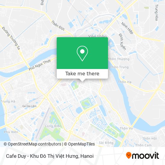 Cafe Duy - Khu Đô Thị Việt Hưng map