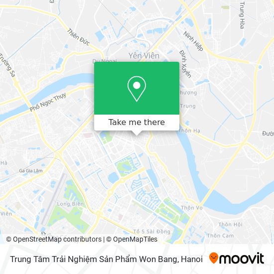 Trung Tâm Trải Nghiệm Sản Phẩm Won Bang map