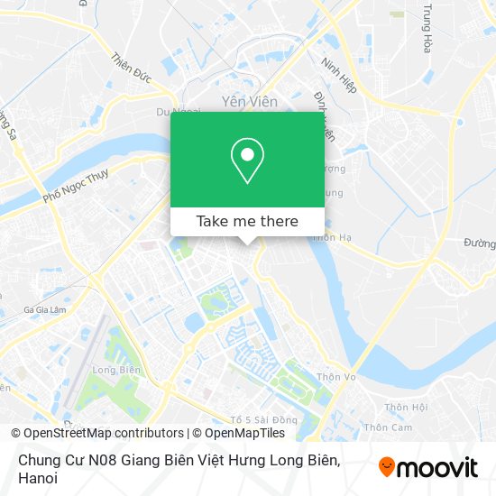 Chung Cư N08 Giang Biên Việt Hưng Long Biên map