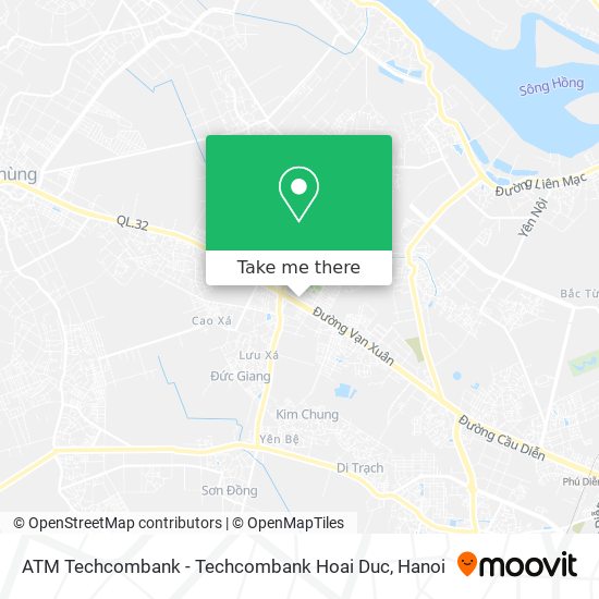 ATM Techcombank - Techcombank Hoai Duc map
