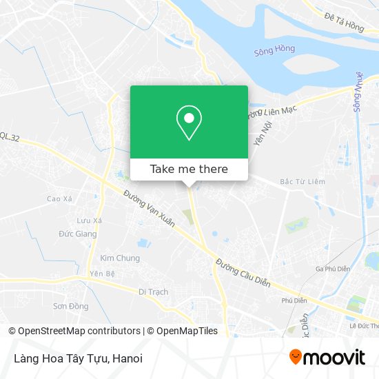Làng Hoa Tây Tựu map