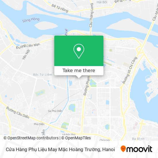Cửa Hàng Phụ Liệu May Mặc Hoàng Trường map