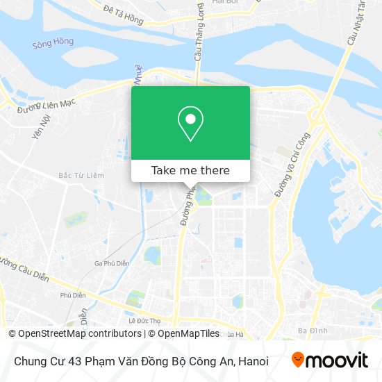 Chung Cư 43 Phạm Văn Đồng Bộ Công An map