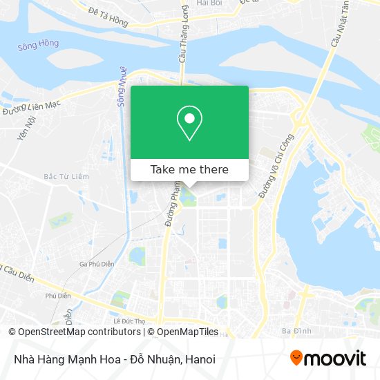 Nhà Hàng Mạnh Hoa - Đỗ Nhuận map