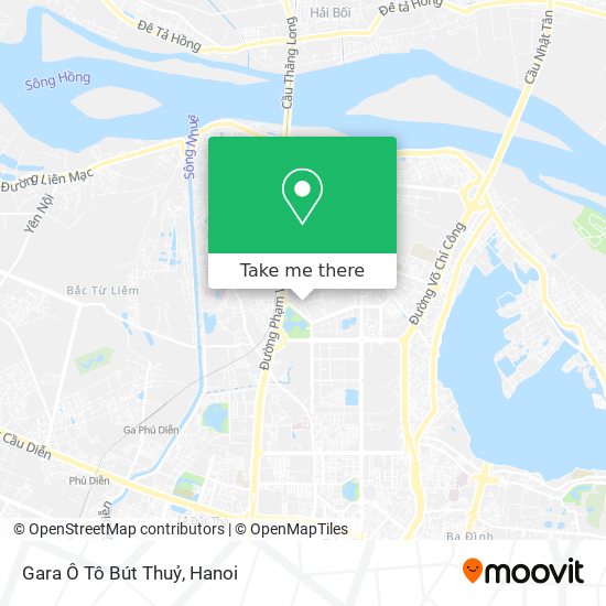 Gara Ô Tô Bút Thuỷ map