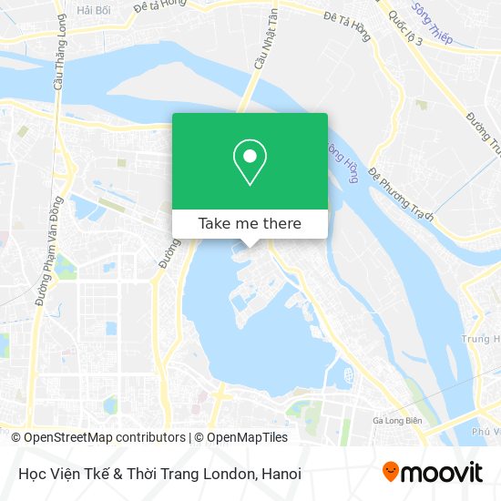 Học Viện Tkế & Thời Trang London map