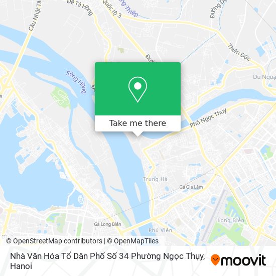 Nhà Văn Hóa Tổ Dân Phố Số 34 Phường Ngọc Thụy map