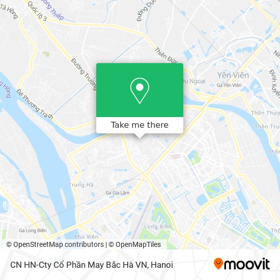 CN HN-Cty Cổ Phần May Bắc Hà VN map