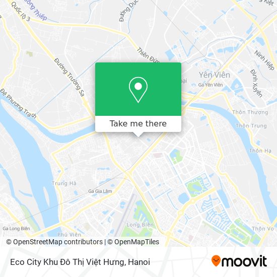 Eco City Khu Đô Thị Việt Hưng map