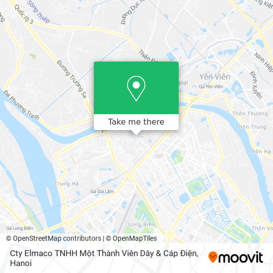 Cty Elmaco TNHH Một Thành Viên Dây & Cáp Điện map