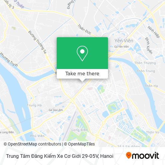 Trung Tâm Đăng Kiểm Xe Cơ Giới 29-05V map