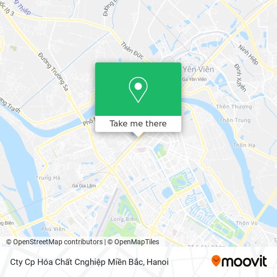 Cty Cp Hóa Chất Cnghiệp Miền Bắc map