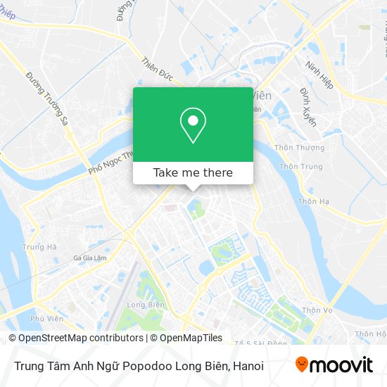 Trung Tâm Anh Ngữ Popodoo Long Biên map