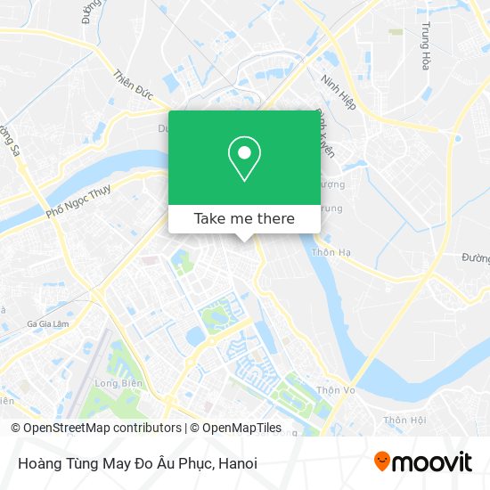 Hoàng Tùng May Đo Âu Phục map
