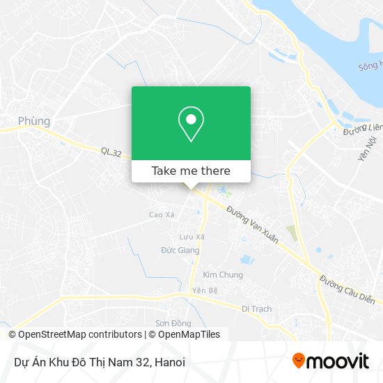 Dự Án Khu Đô Thị Nam 32 map