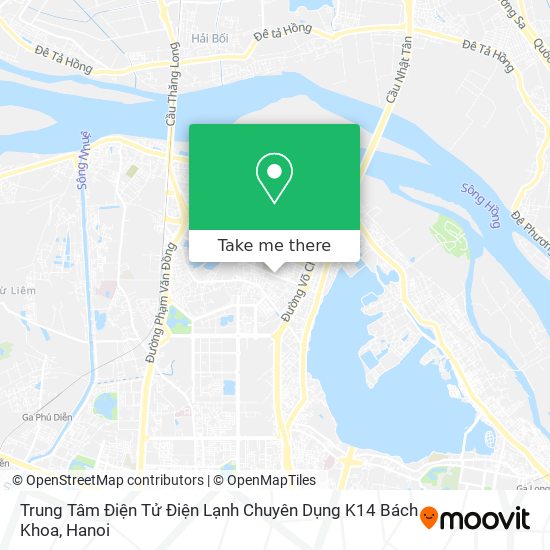 Trung Tâm Điện Tử Điện Lạnh Chuyên Dụng K14 Bách Khoa map