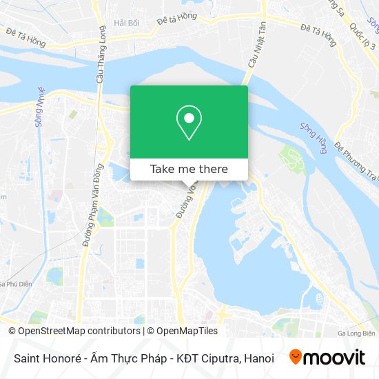 Saint Honoré - Ẩm Thực Pháp - KĐT Ciputra map