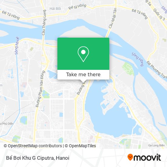 Bể Bơi Khu G Ciputra map