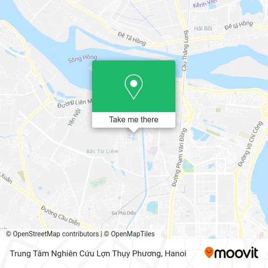 Trung Tâm Nghiên Cứu Lợn Thụy Phương map